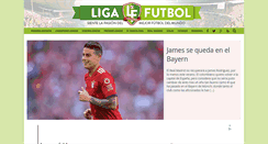 Desktop Screenshot of ligafutbol.net